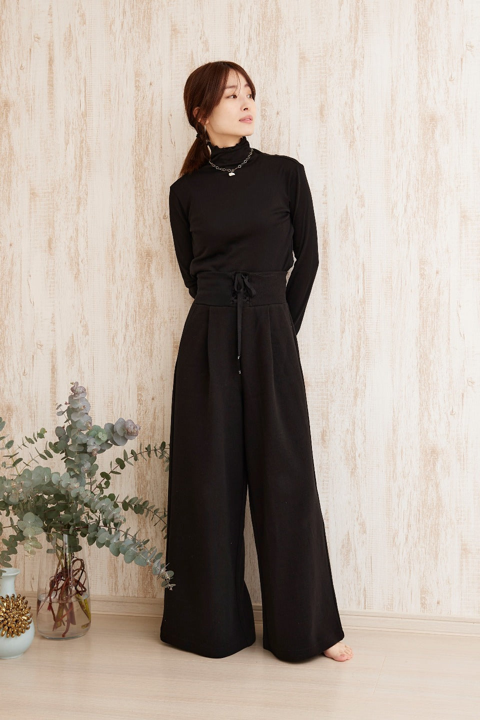 Sheer Turtle Tops × Cozy Warmer Shorts(10% OFF)