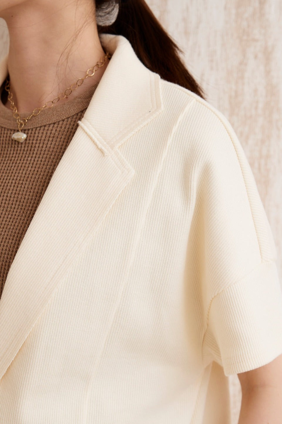 Daily ribbed cotton jacket