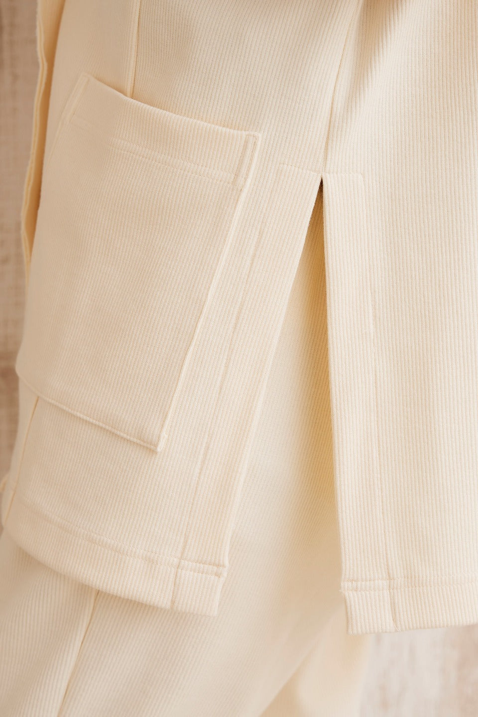 Daily ribbed cotton jacket