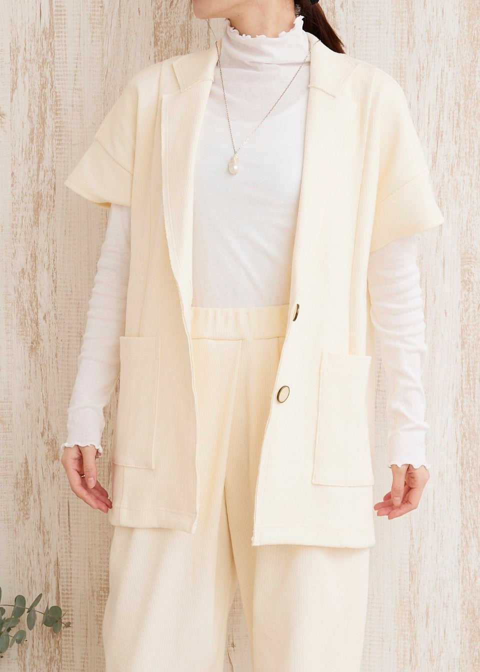 Daily ribbed cotton jacket