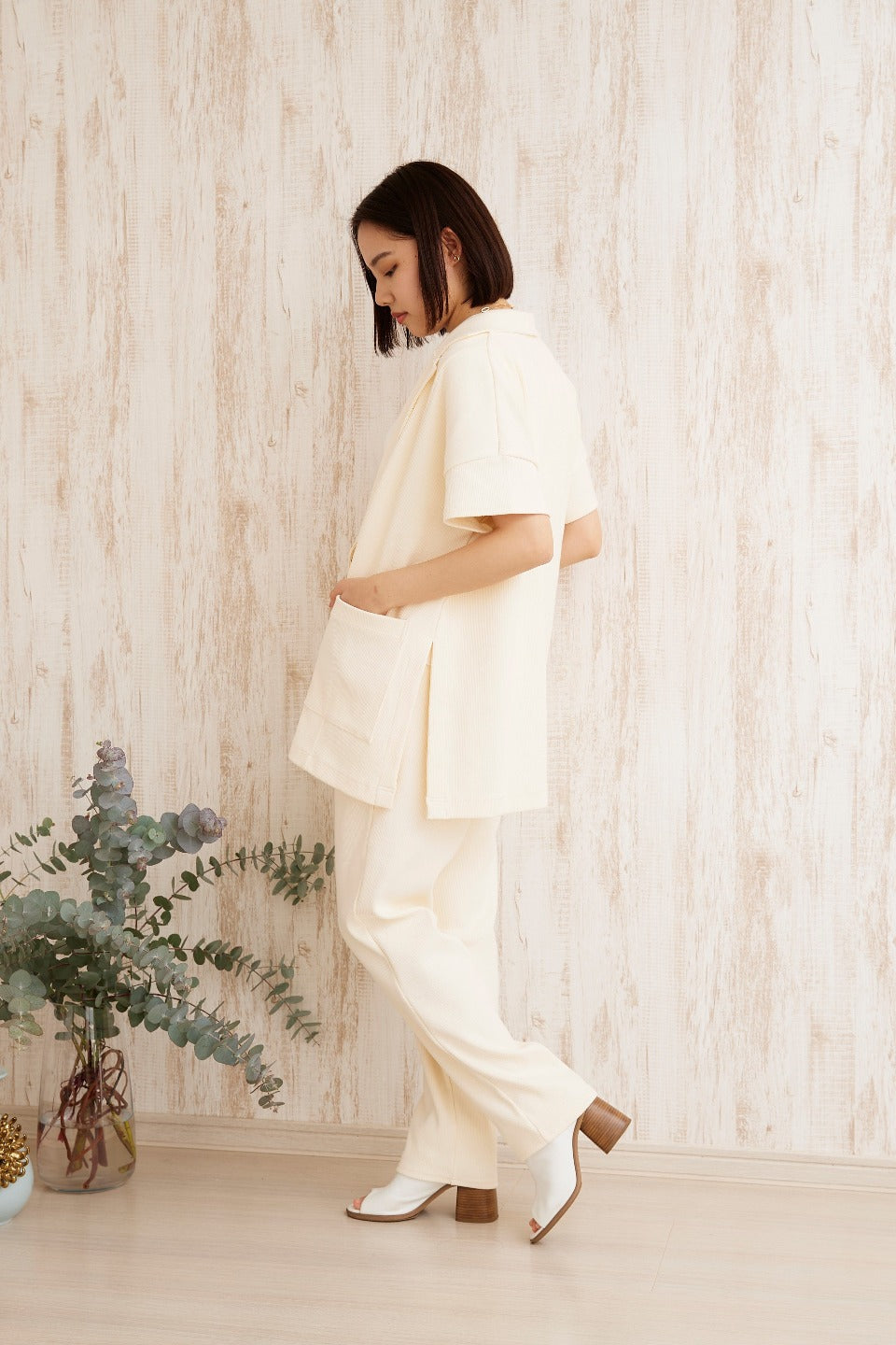 Daily ribbed cotton jacket