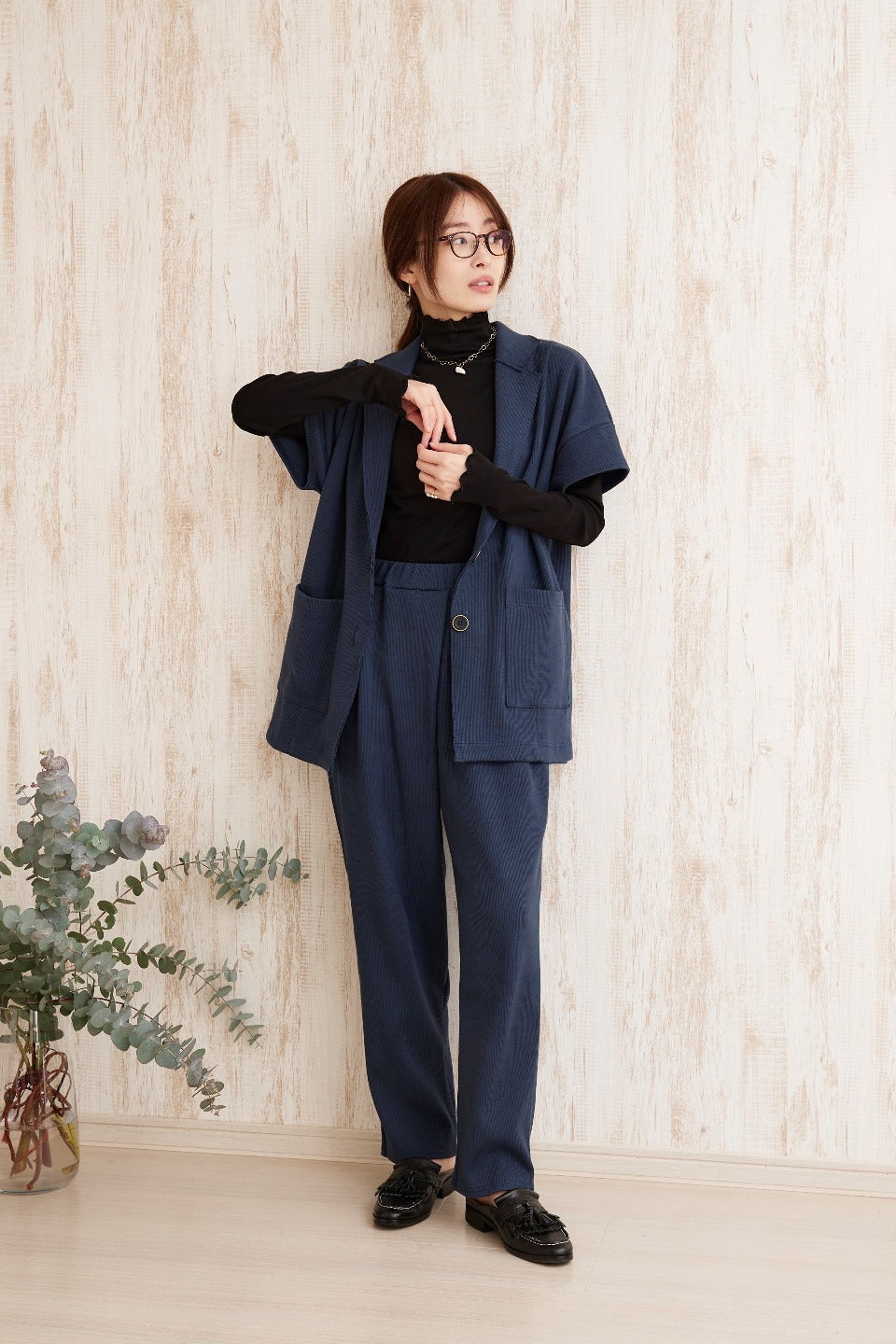 Daily ribbed cotton jacket