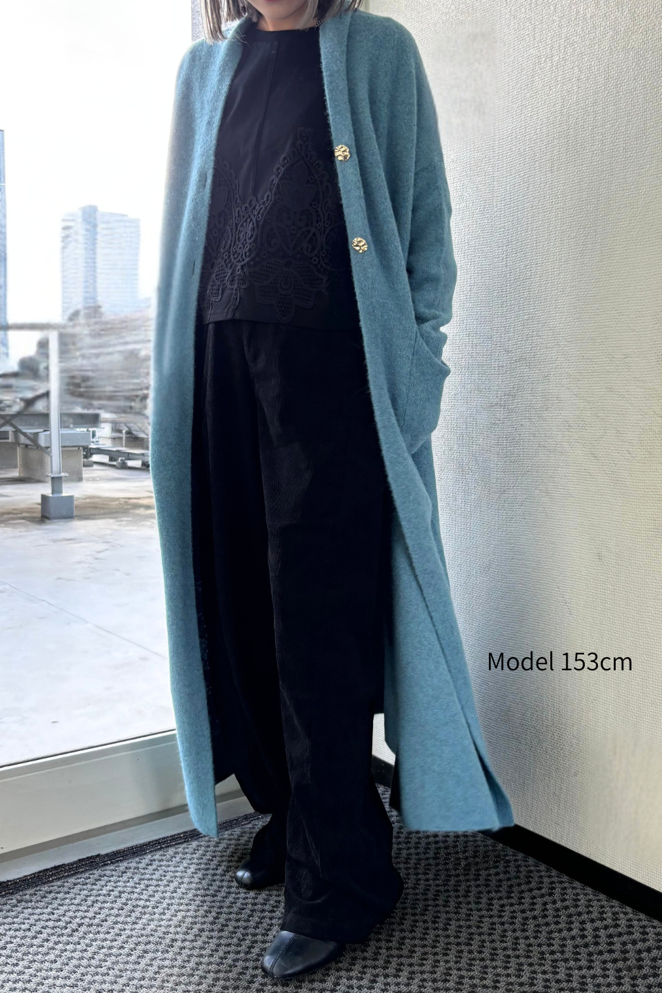 Serena Blue Maxi Cardigan