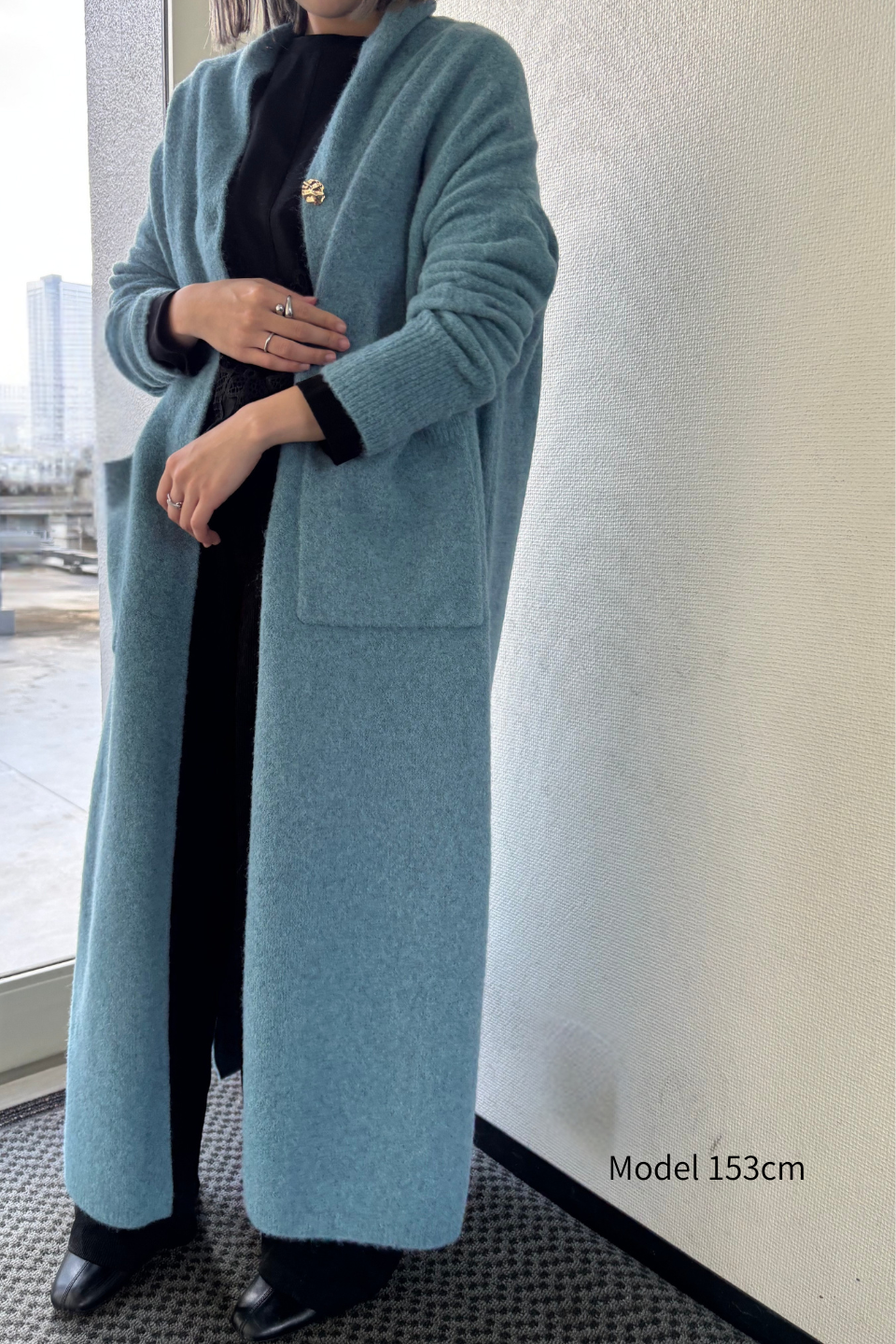 Serena Blue Maxi Cardigan