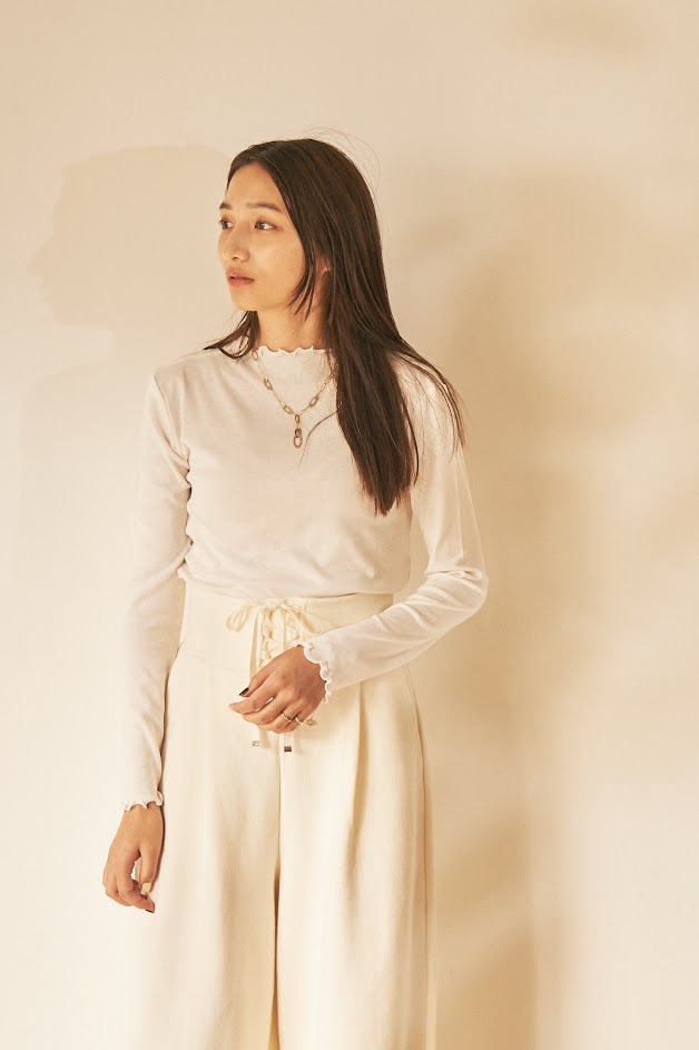 Sheer tops × Cozy warmer shorts(10%OFF)