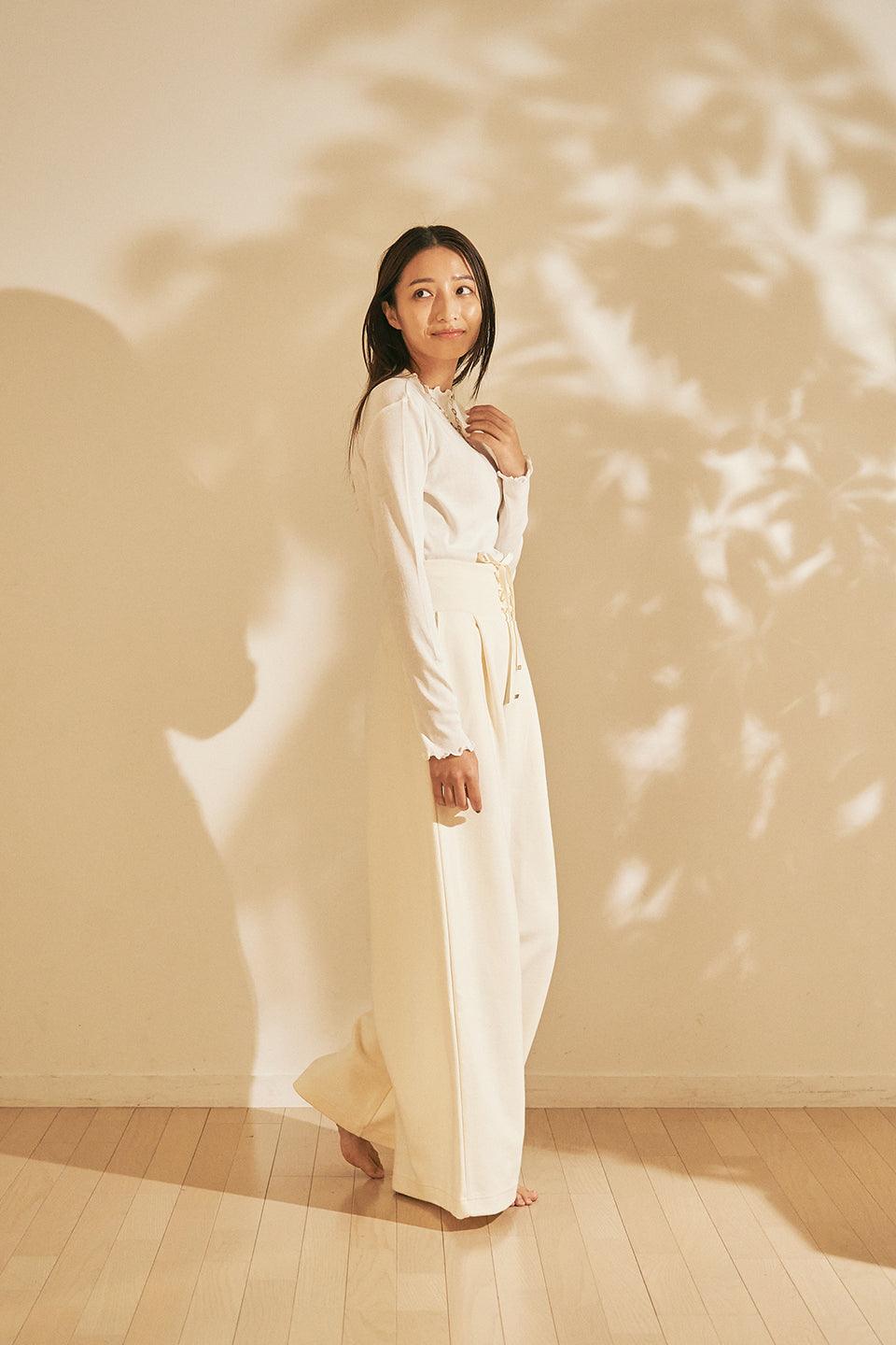 Laced-up High-waistpants