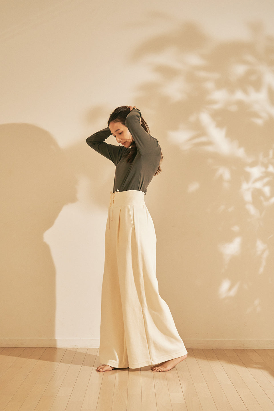 Laced-up High-waistpantsのコピー(test)