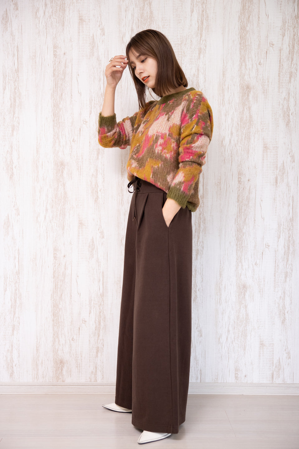 Laced-up High-waistpants