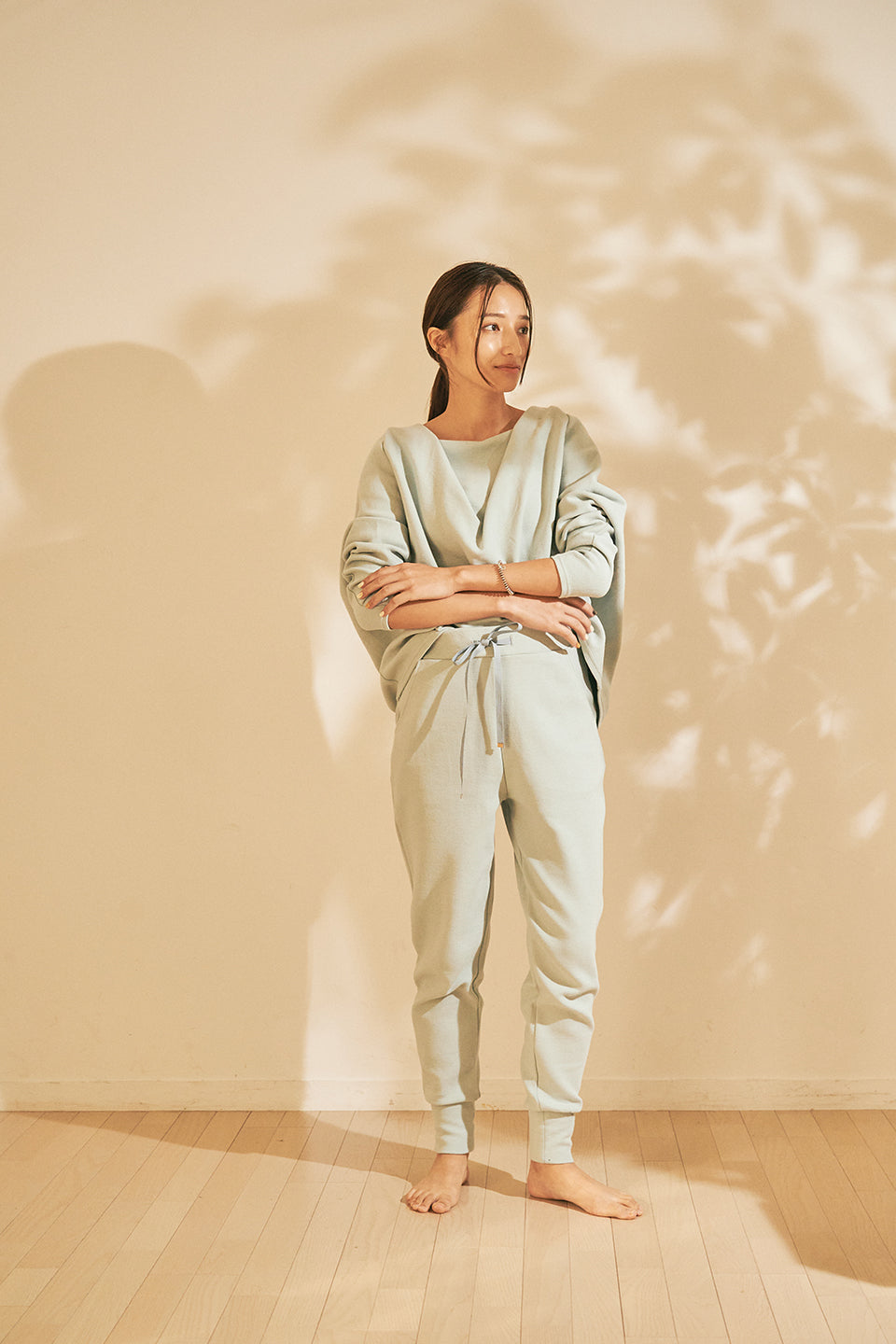 Loose fit high-waist pants