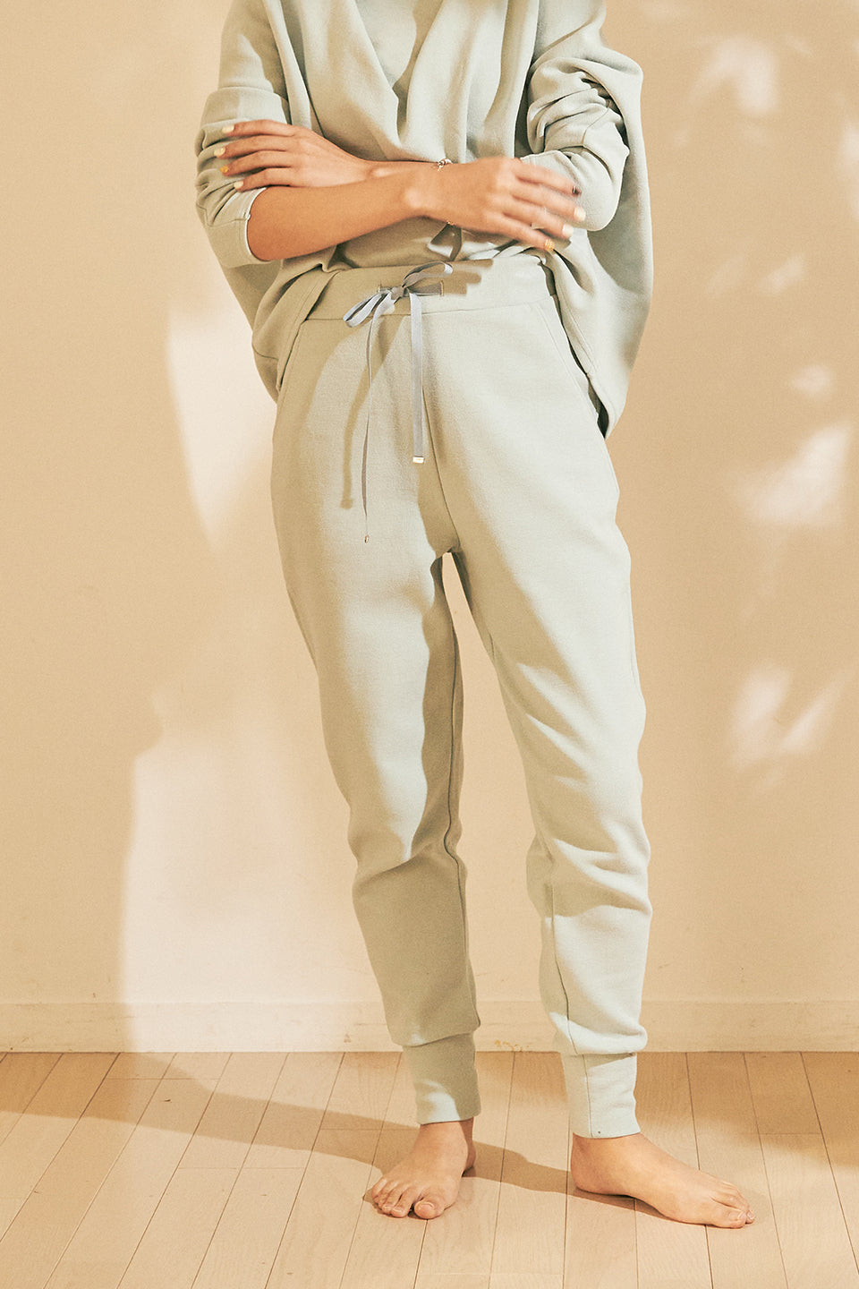 Loose fit high-waist pants
