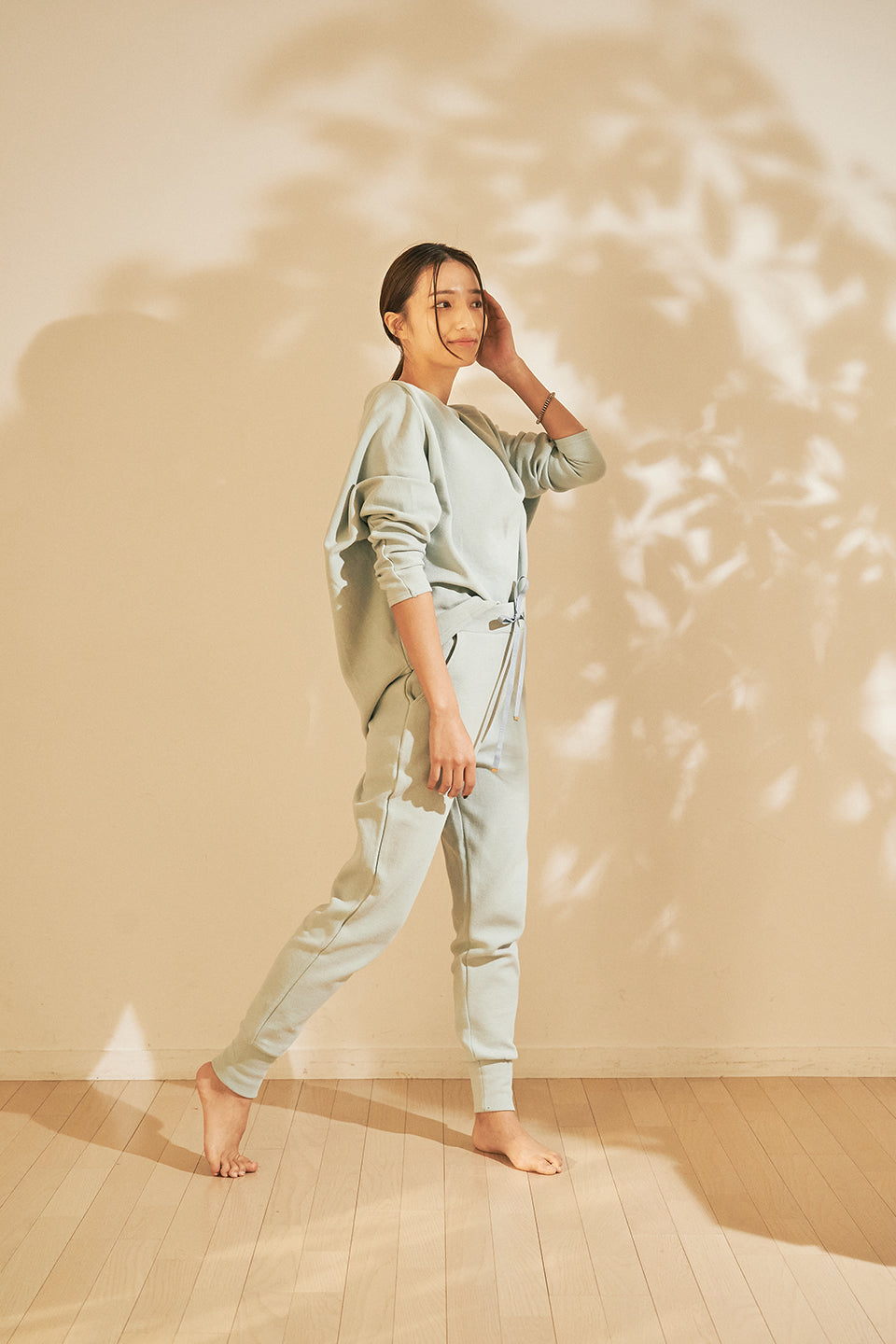 Loose fit high-waist pants