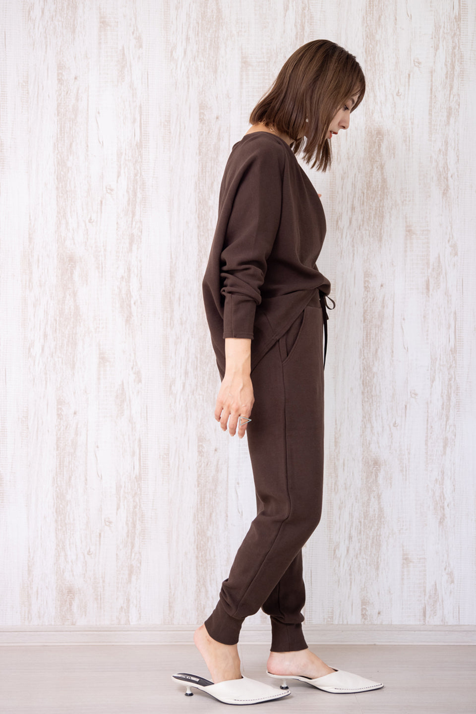 Loose fit high-waist pants