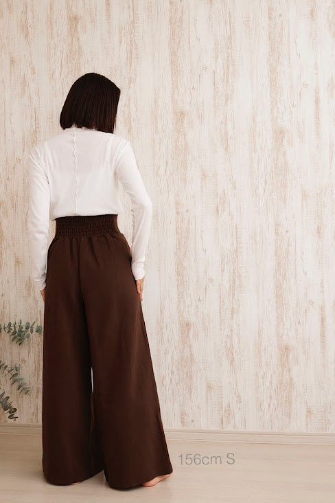 Laced-up High-waistpants