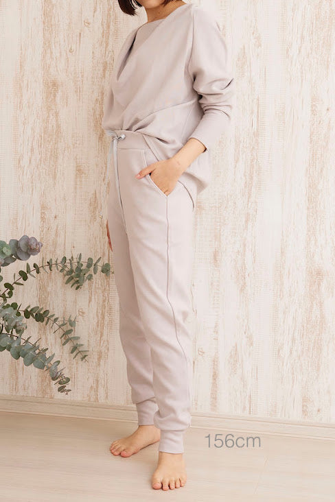 Loose fit high-waist pants