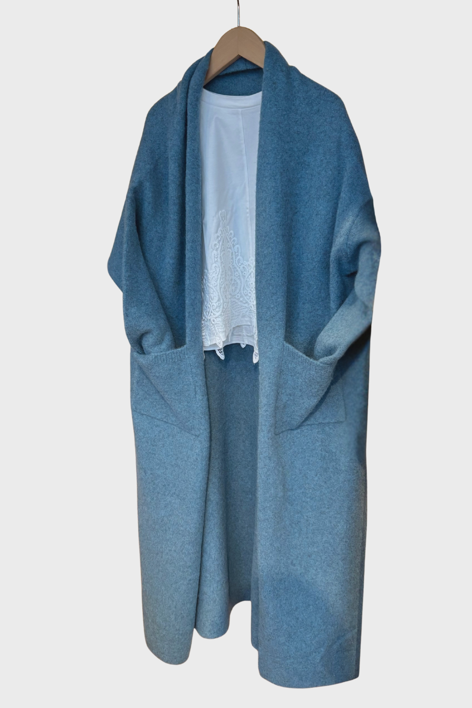 Serena Blue Maxi Cardigan