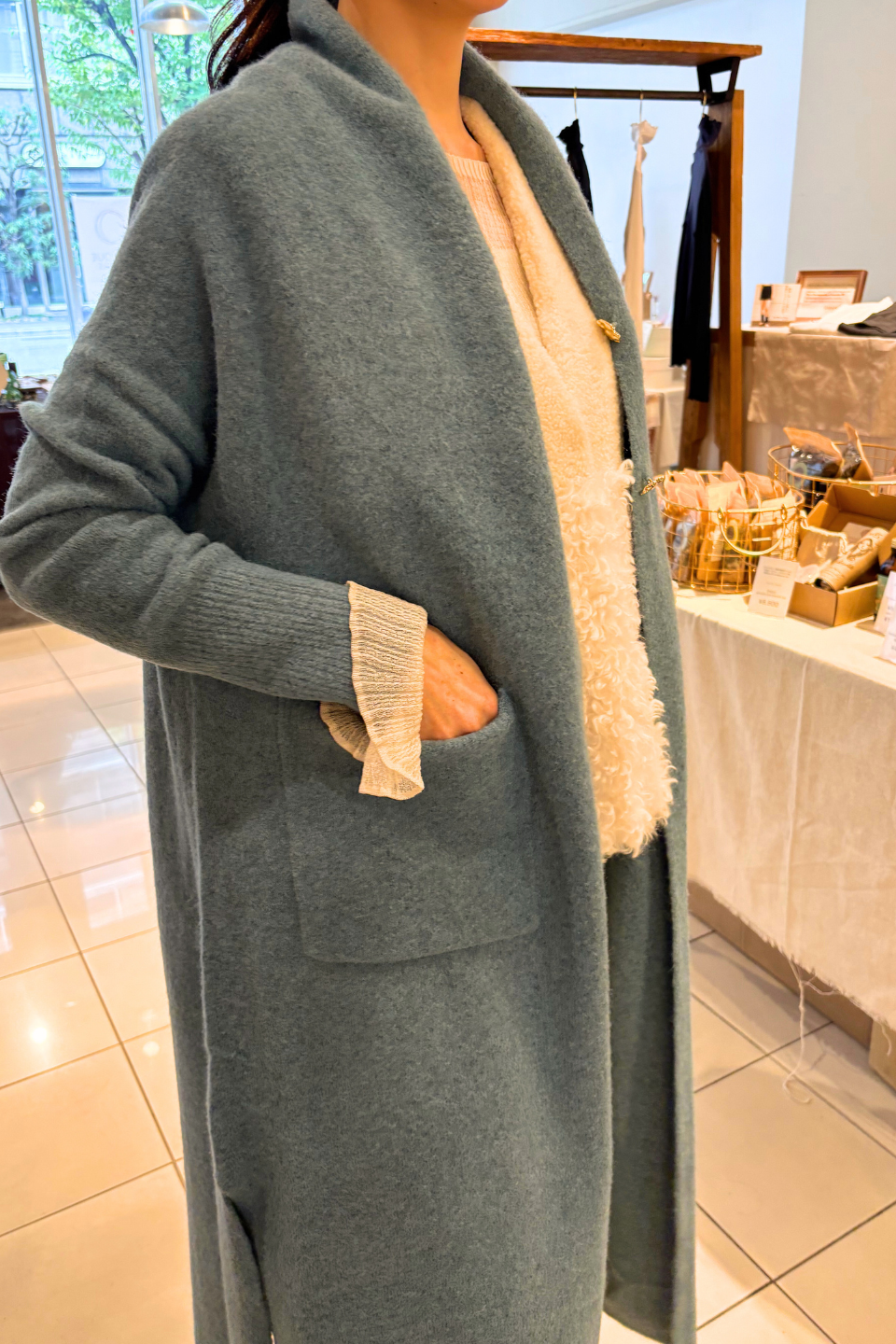 Serena Blue Maxi Cardigan