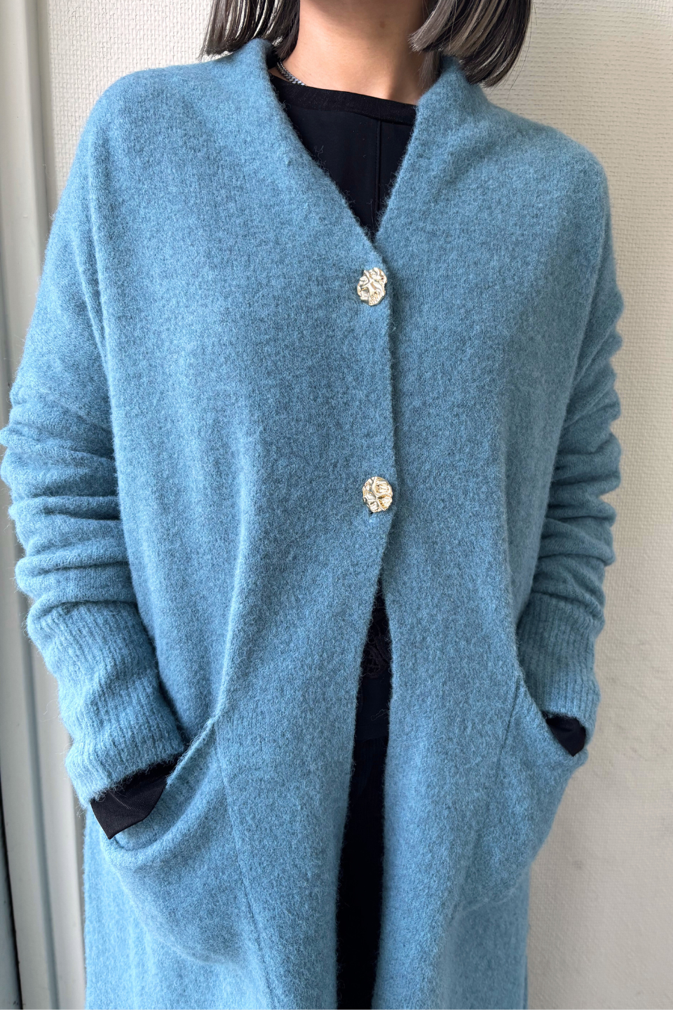 Serena Blue Maxi Cardigan